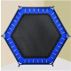 Cama Elástica Infantil Con Red De Seguridad 140 X130cm Azul