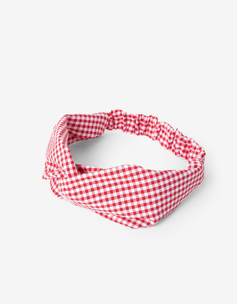 Vinchas Textiles Estampados Vincha Textil Cuadrillé - Estampado Lunares