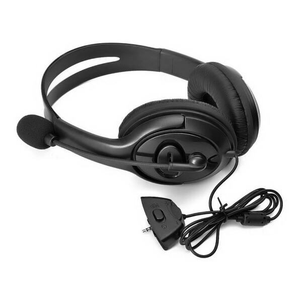 Auricular Gamer Xbox 360 Vincha Con Micrófono Headset Color Variante Negro