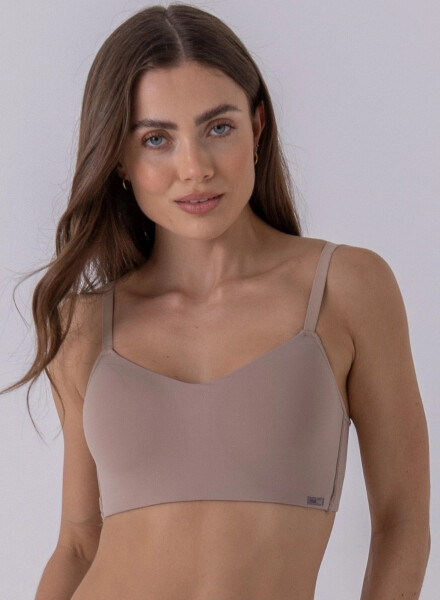 top microfibra s/aro Marron
