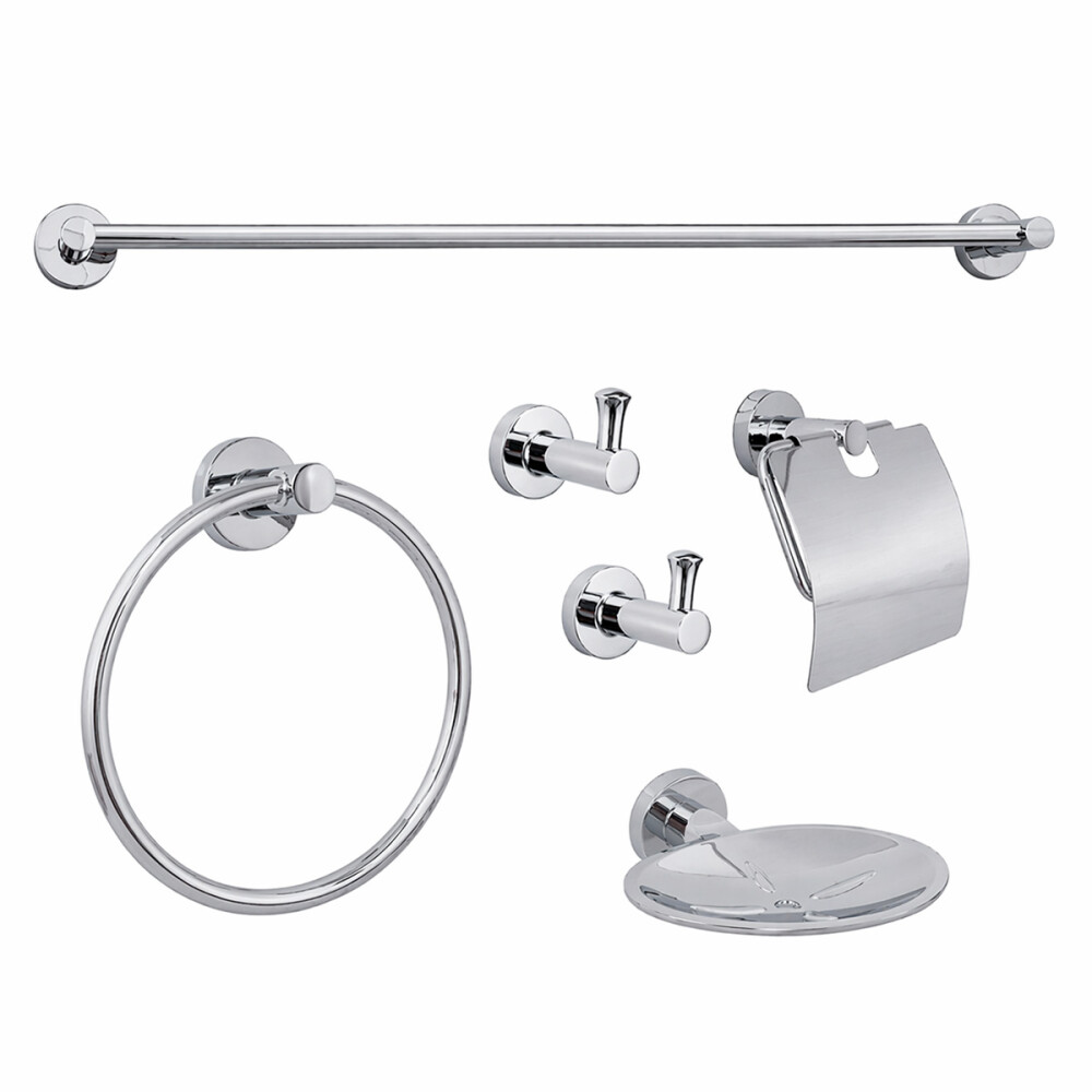 KIT DE ACCESORIOS COLONIA / OLPE CROMO 6 PIEZAS Kit De Accesorios Colonia / Olpe Cromo 6 Piezas