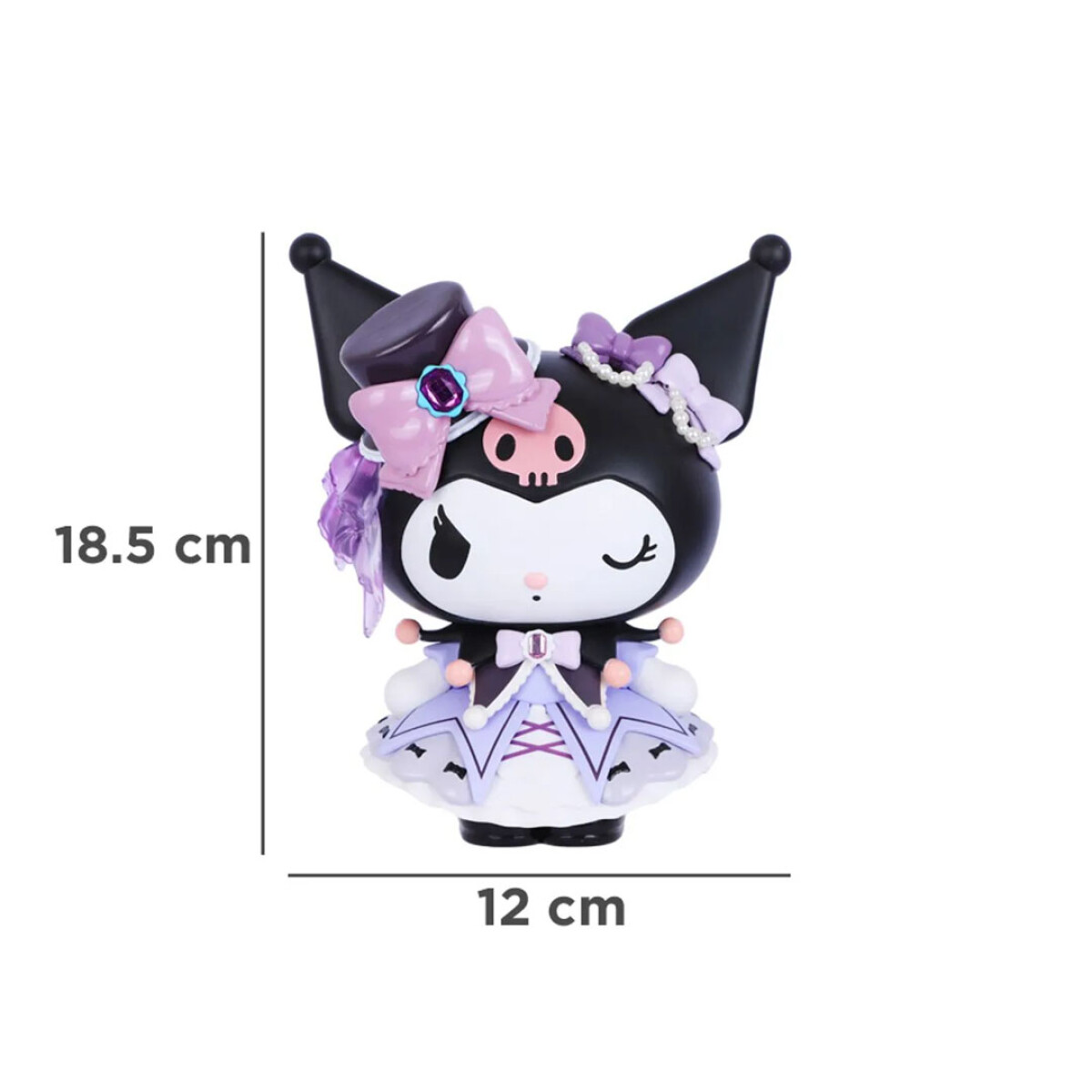 Figura 3D Sanrio rosebud - Kuromi 