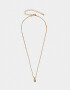 Cadena Corta con Dije Con cubic zirconia Cadena Corta Con Dije Con Cubic Zirconia - Dorado