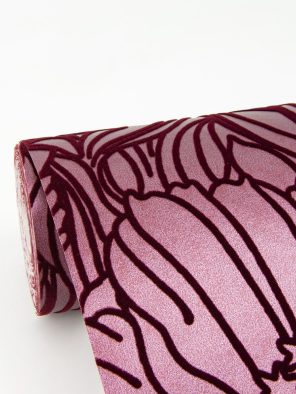 COLECCIÓN REVIVAL - SELWYN FLOCK BURGUNDY FLORAL - N/A