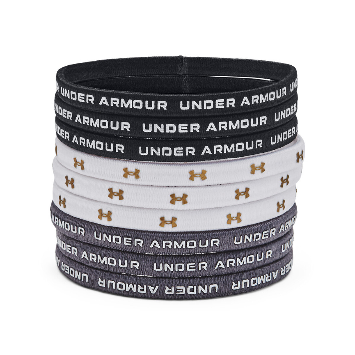 UA Elastic Hair Tie 9PK-PNK - BLK-002 