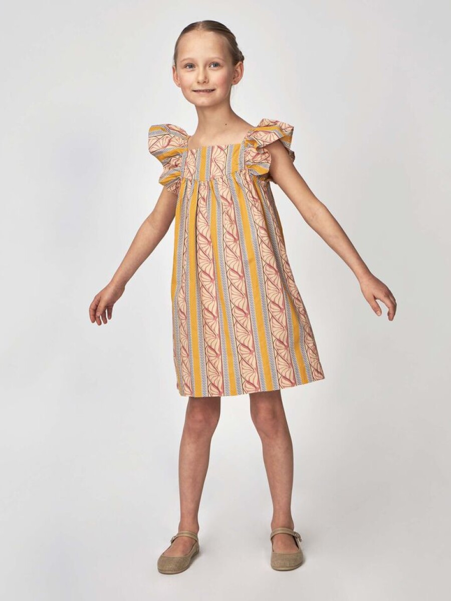 Vestido Estampado Etnico Piedra