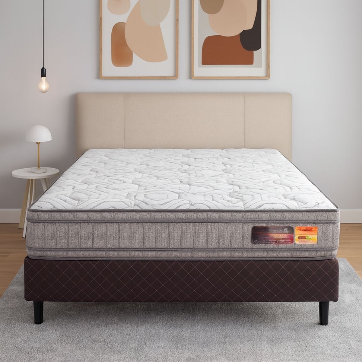 Sommier 2 plazas Pedic - MARRON 