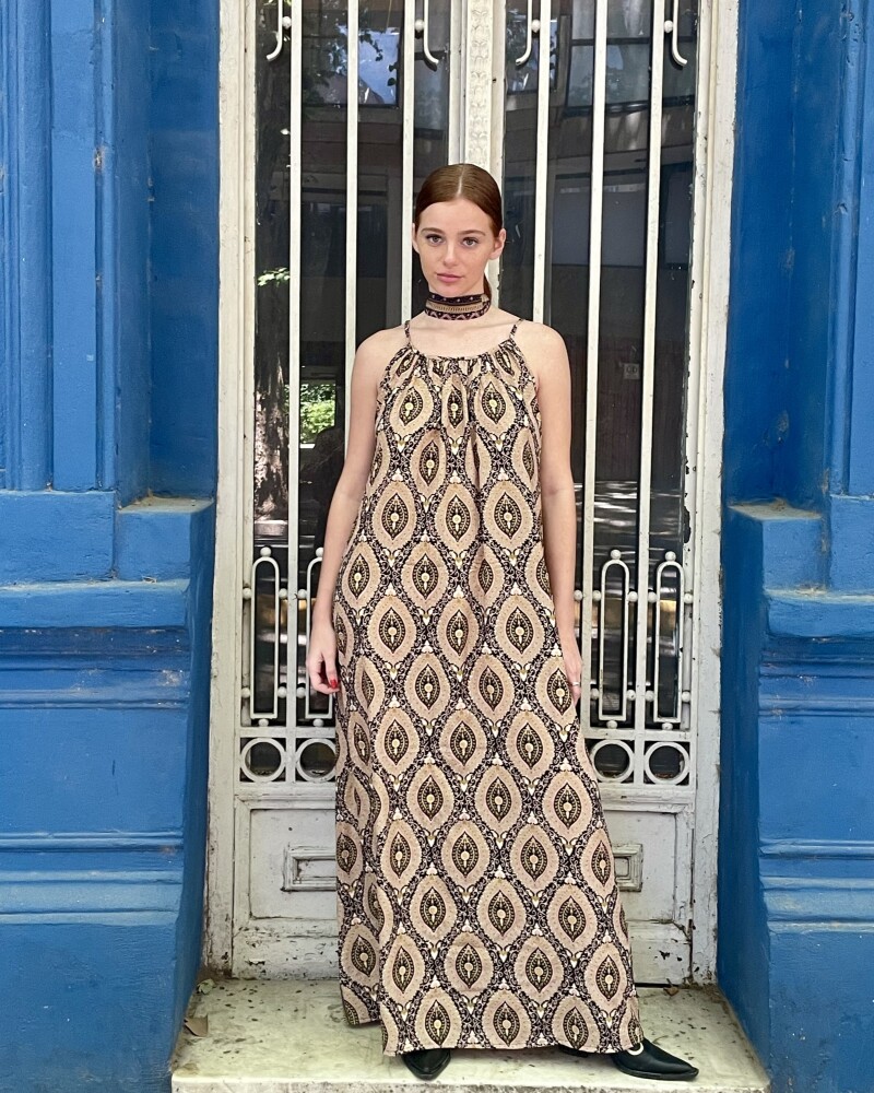 vestido artemisa black gold