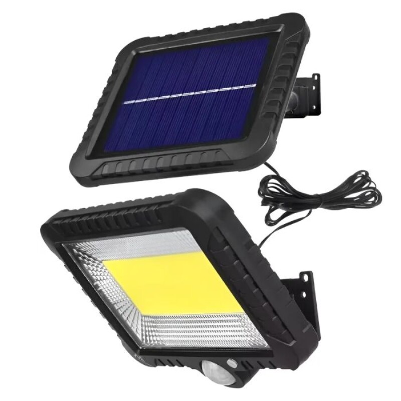 Foco Solar Led 100 Leds Sensor Movimiento Control Exterior Panel 30w Foco Solar Led 100 Leds Sensor Movimiento Control Exterior Panel 30w