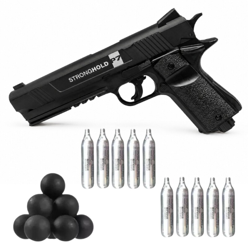 Pistola Traumática Stronghold P7 CO2 Calibre .50 Pistola Traumática Stronghold P7 CO2 Calibre .50