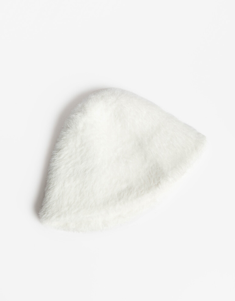 Sombreros invierno Piluso Crudo De Pelo Corto - Blanco Crudo