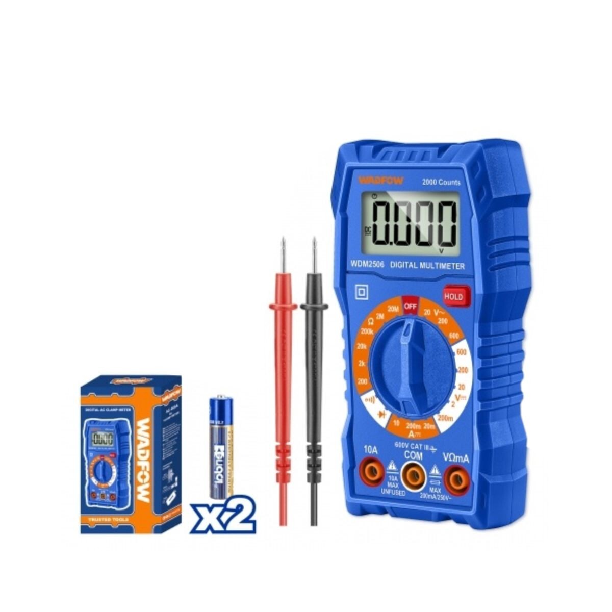 TESTER MULTIMETRO DIGITAL 600V WADFOW Tester Multimetro Digital 600v Wadfow