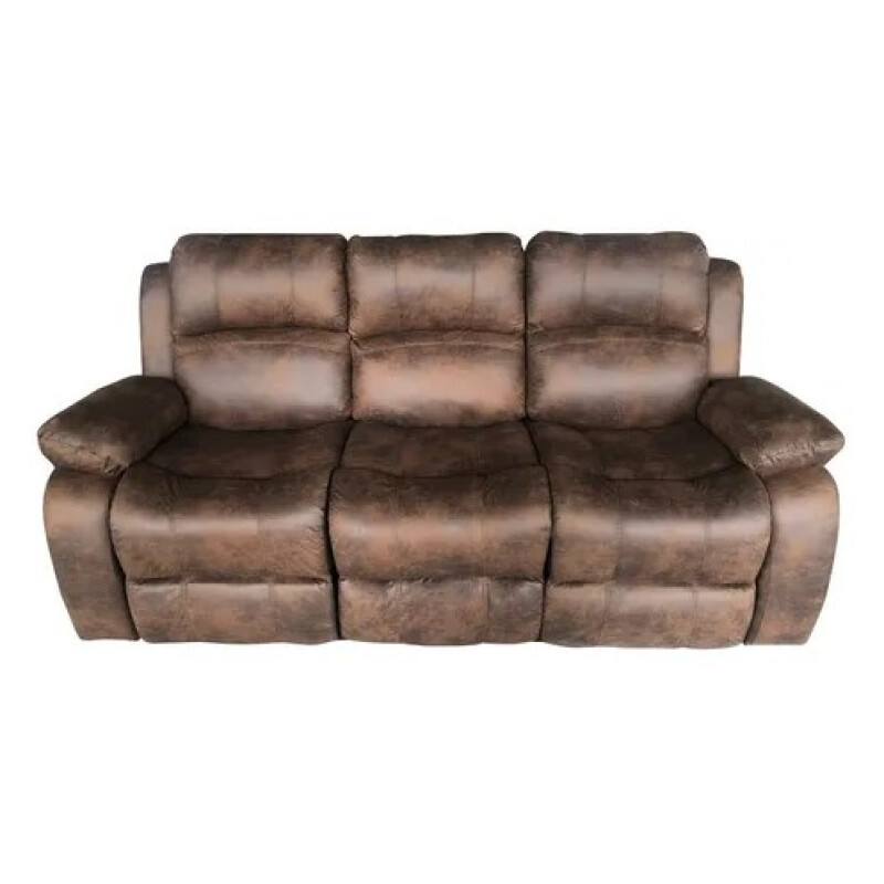 Recliner sofa 3 CUERPO color MARRON GASTADO Recliner sofa 3 CUERPO color MARRON GASTADO