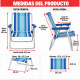 Silla Infantil Alta Aluminio AZUL