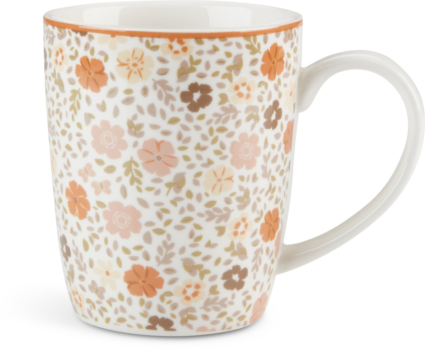 Taza VETLE Ø8xA10cm 35cl con flores 