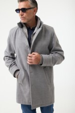Gaban con pechera desmontable GRIS MEDIO