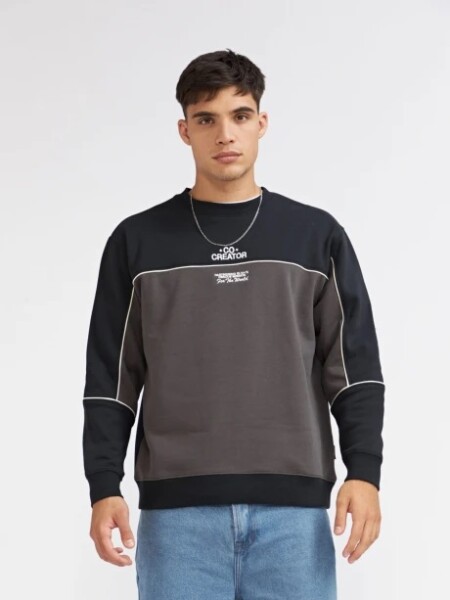 BUZO N.SAILS 11021 COCREATOR GRIS NEGRO