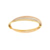Brazalete Pulsera Tres Aros-Oro Bajo-Sin Piedra-BR8000 Sinpiedra