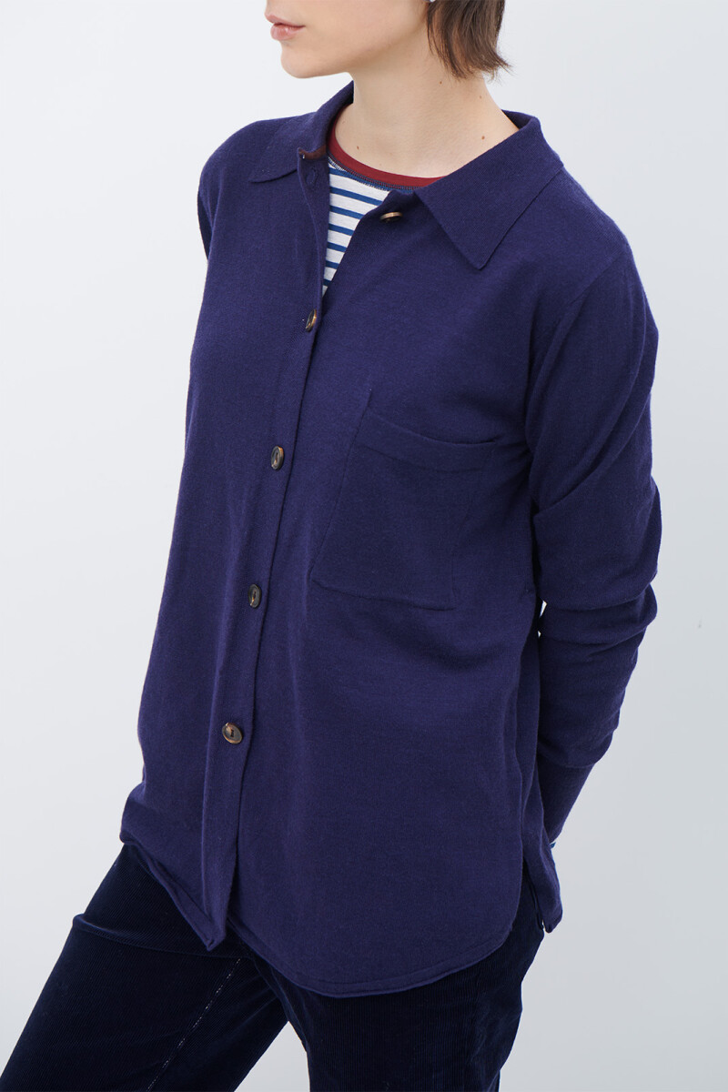 CARDIGAN LONG AZUL