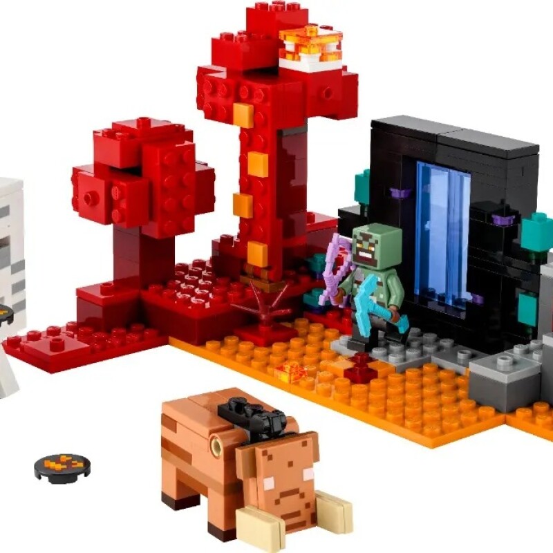 Lego Minecraft La Emboscada En El Portal Del Nether Lego Minecraft La Emboscada En El Portal Del Nether