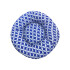 Cama Colchon Perro Gato Grande Redondo Puff Comodo 70 Cm Variante Color Azul con Rombos