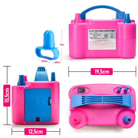 Máquina Inflador 600w 2iny + Pack X100 Globos Regalo! Jug017006