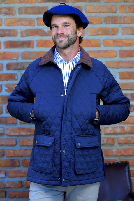 Campera de Hombre Capitoneada Azul