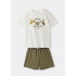 PIJAMA MM MASC BRANCO/VERDE
