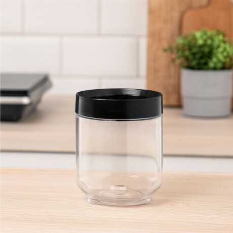 Frasco hermético plástico 600ml NEGRO