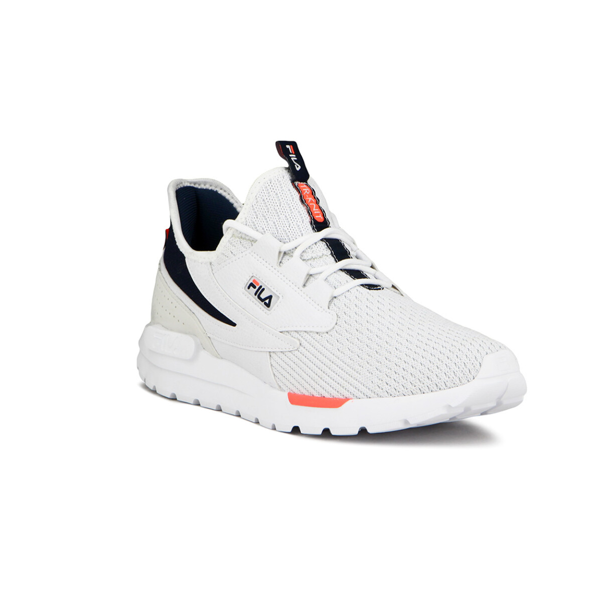 Fila calzado tr-knit masculino white/navy/fiery coral - Blanco-Marino 