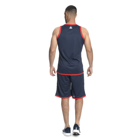 Camiseta Basketball 2021 Nacional Hombre Azul Marino, Rojo, Blanco
