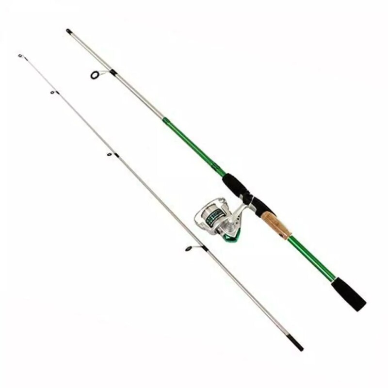 Caña Okuma Steeler Combo Caña + Reel + Tanza 1,65 Mts Naranja