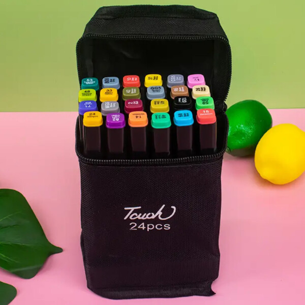 Set De Marcadores Drypens x24 Doble Punta Set De Marcadores Drypens x24 Doble Punta