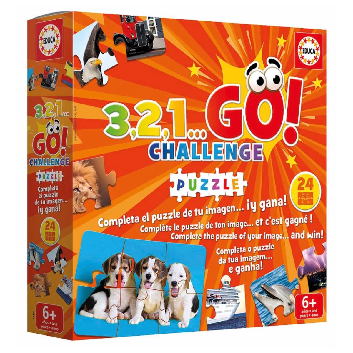 Juego Infantil Didactico 3 2 1 Go Puzzle Rompecabeza Educa 
