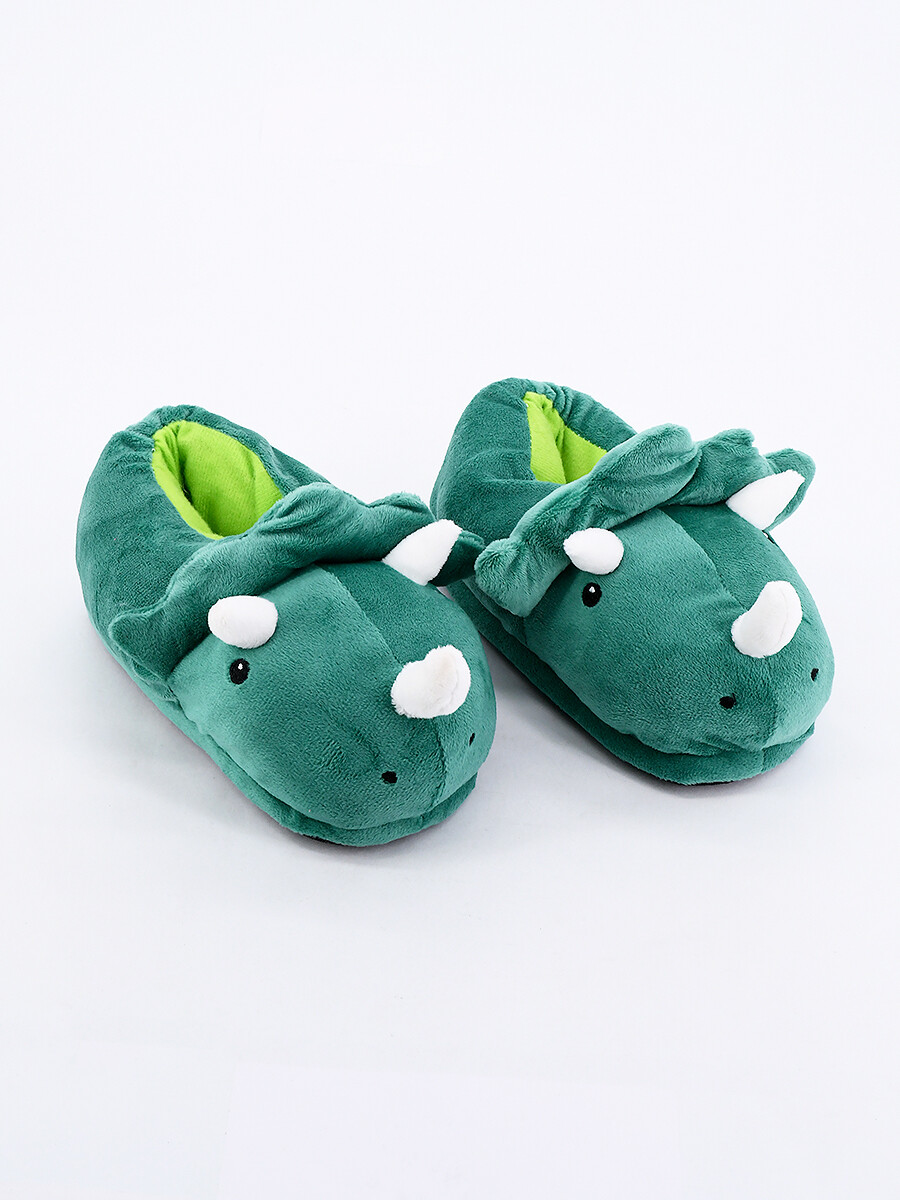 PANTUFLA MINI KIDS DINO - VERDE 