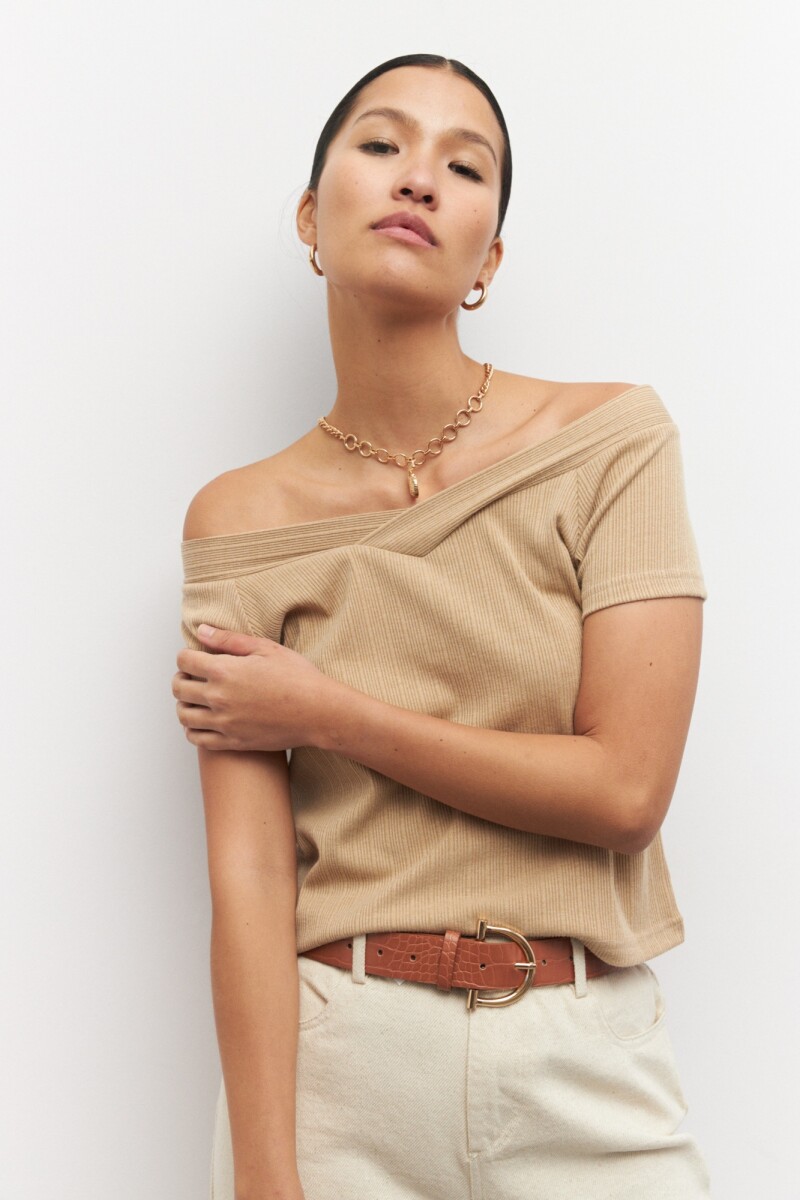 TOP ISIDRO - Beige Melange 