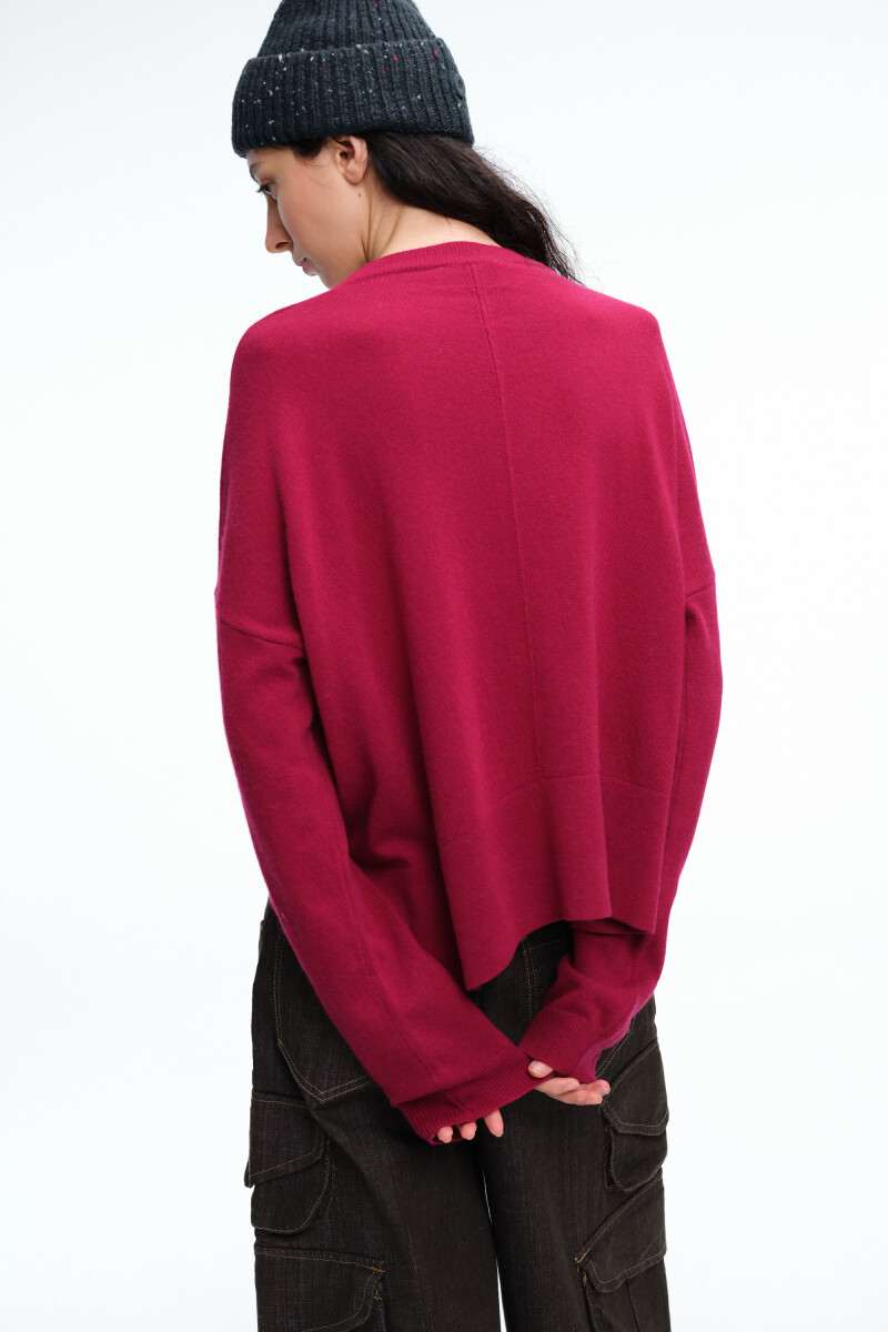 SWEATER COSTURA Fucsia