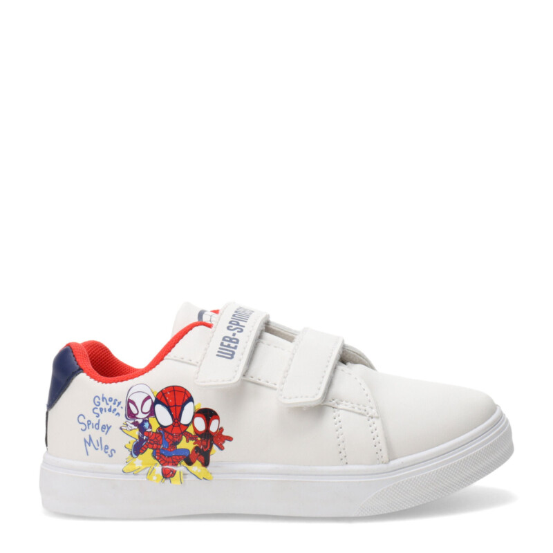 Championes Infantiles Marvel Spiderman Blanco - Azul Marino - Rojo