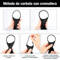 Corbata Estampada Con Cremallera Y Nudo Listo Para Usar Corbata Estampada Con Cremallera Y Nudo Listo Para Usar