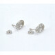 Caravanas Oro Blanco 18K Con Filigrana Caravanas Oro Blanco 18K Con Filigrana