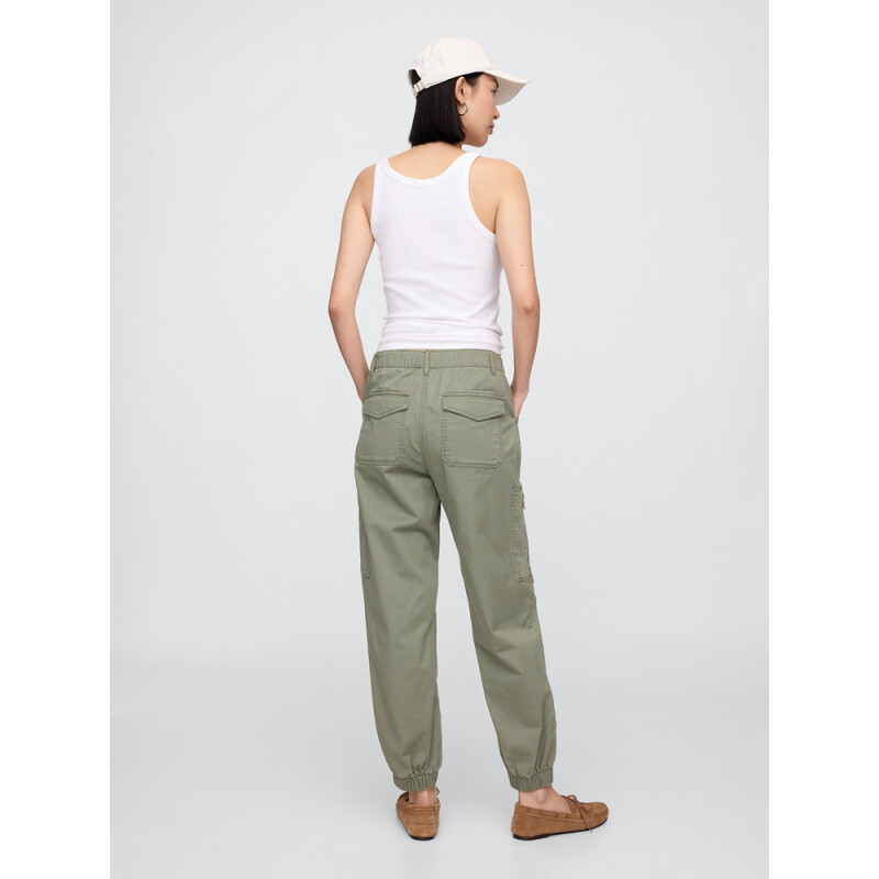 V-DOWNTOWN ZIPPER JOGGER MESCULEN GREEN