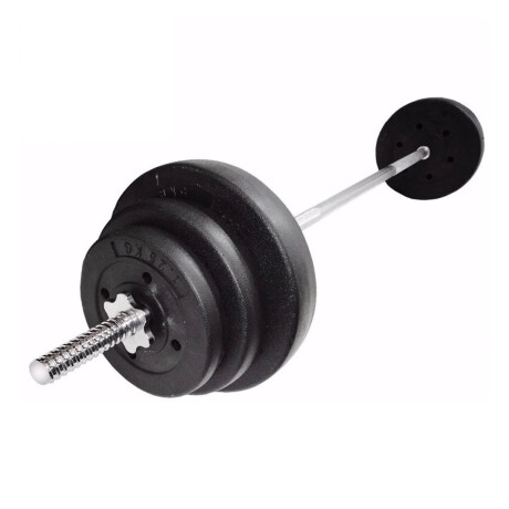 Barra Recta P/ Pesas Maciza Cromada C/ Rosca 1.80m Fit013202