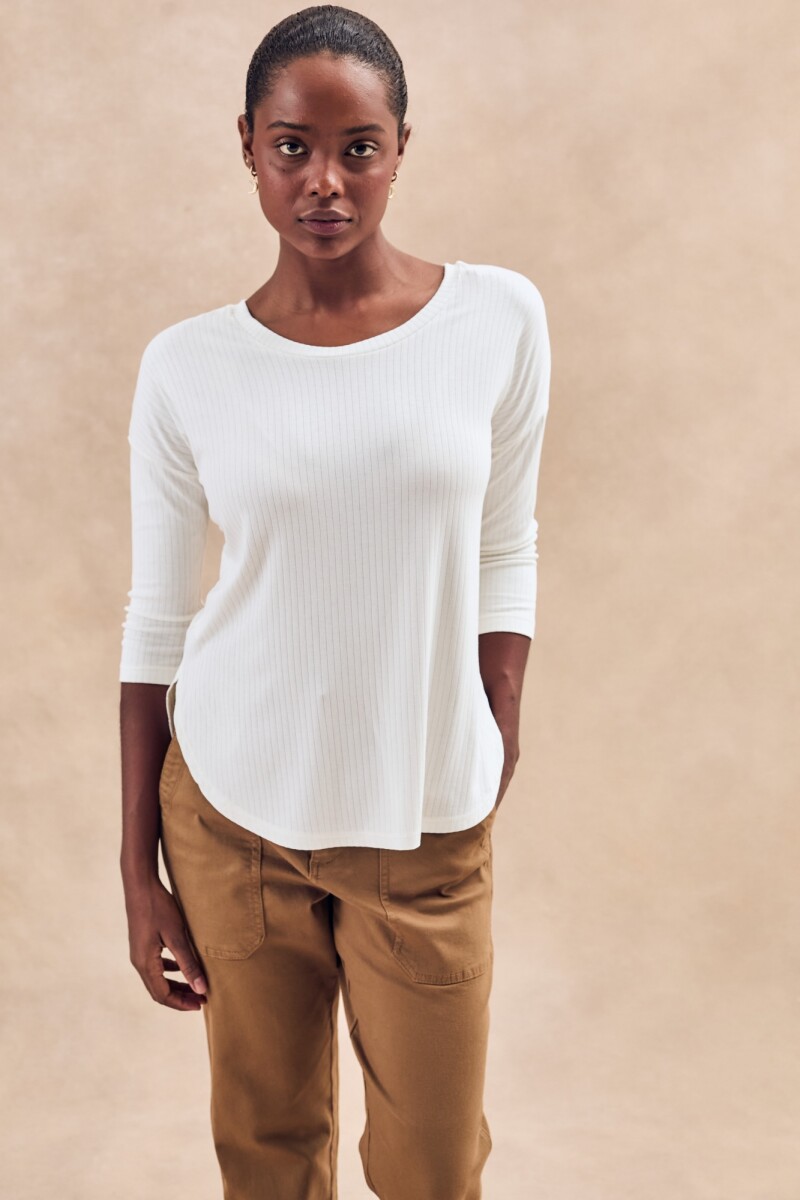 Remera Morley Nácar