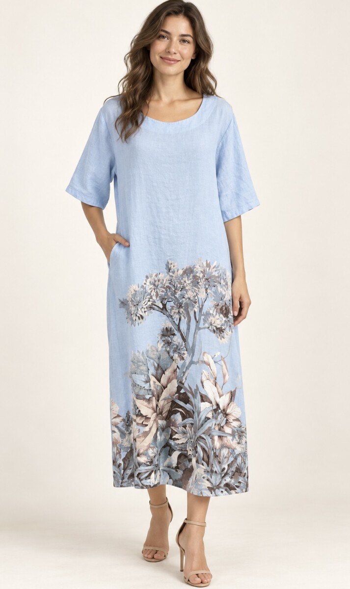 VESTIDO LILO - Celeste 