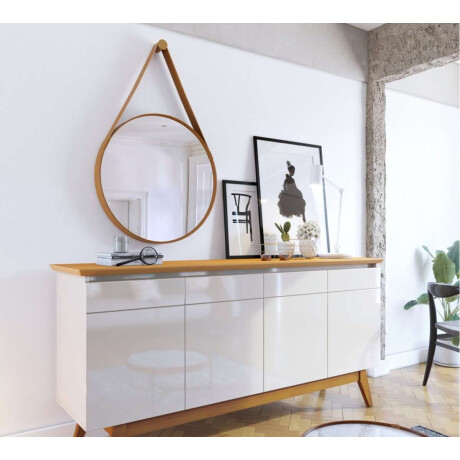 Espejo Aqua Li­nea Manhattan 80 cm Marron