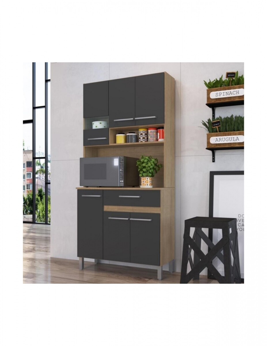 Kit De Cocina 6 Puertas 1 Cajón Grafito 609 