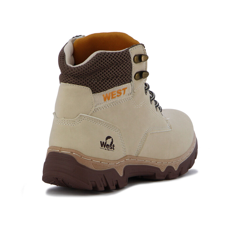 West Bota Gibraltar De Dama Acordonada - Beige Beige