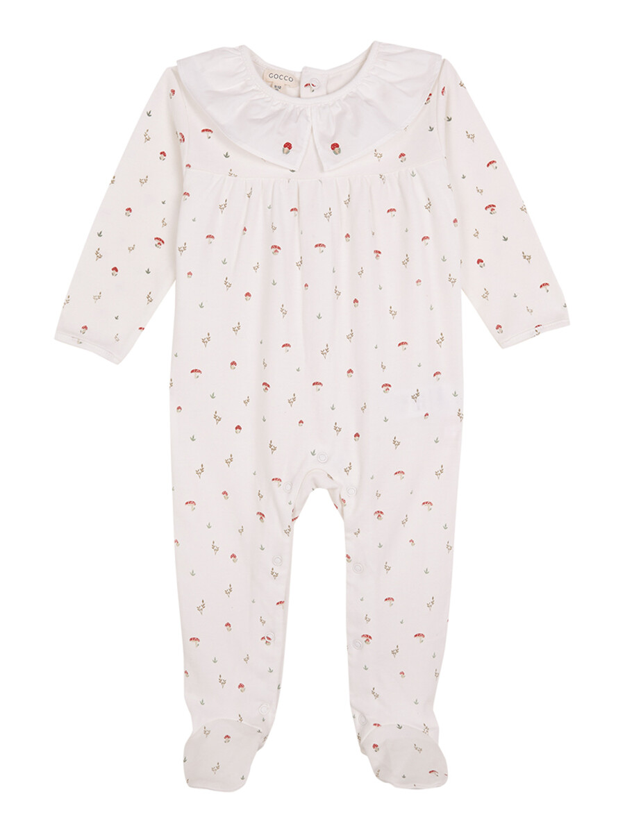 Pijama Setas Blanco Roto