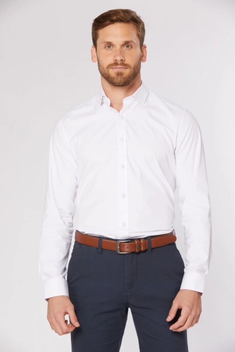 CAMISA ENTALLADA - Blanco CAMISA ENTALLADA - Blanco