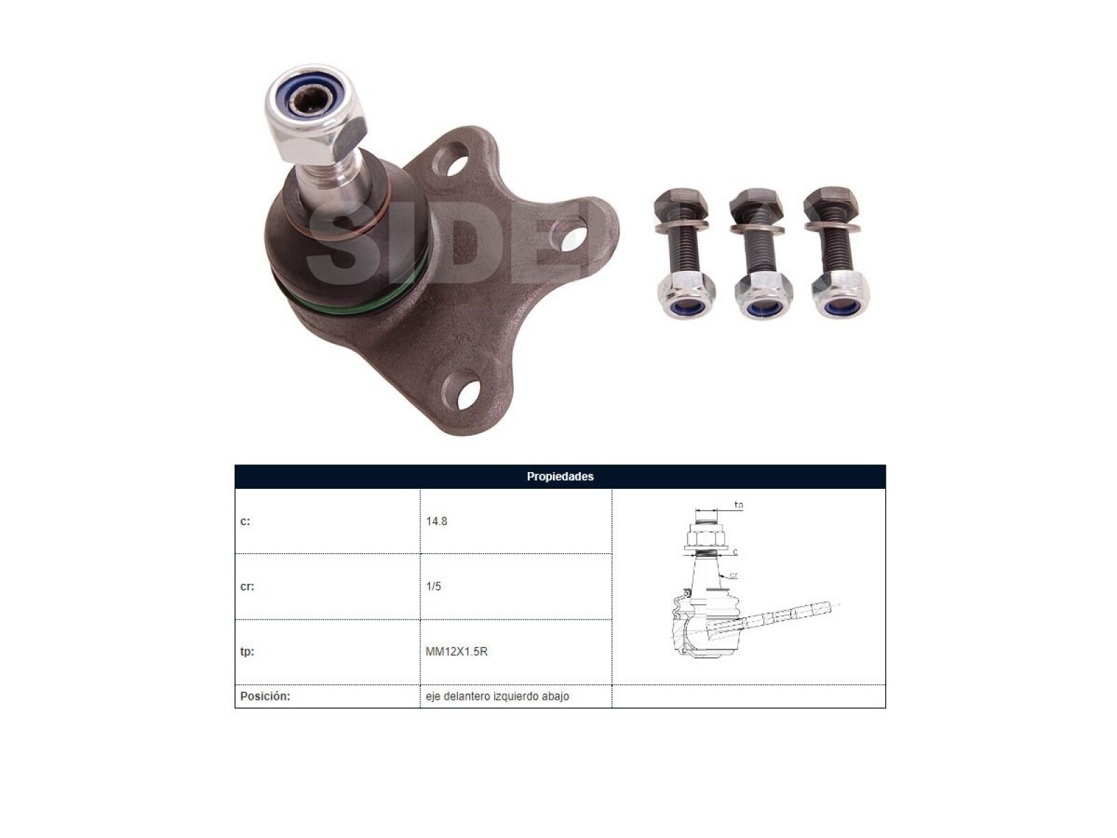 Rotula Volks Fox/Suran/Cross Fox/Polo 04-20 Izq 